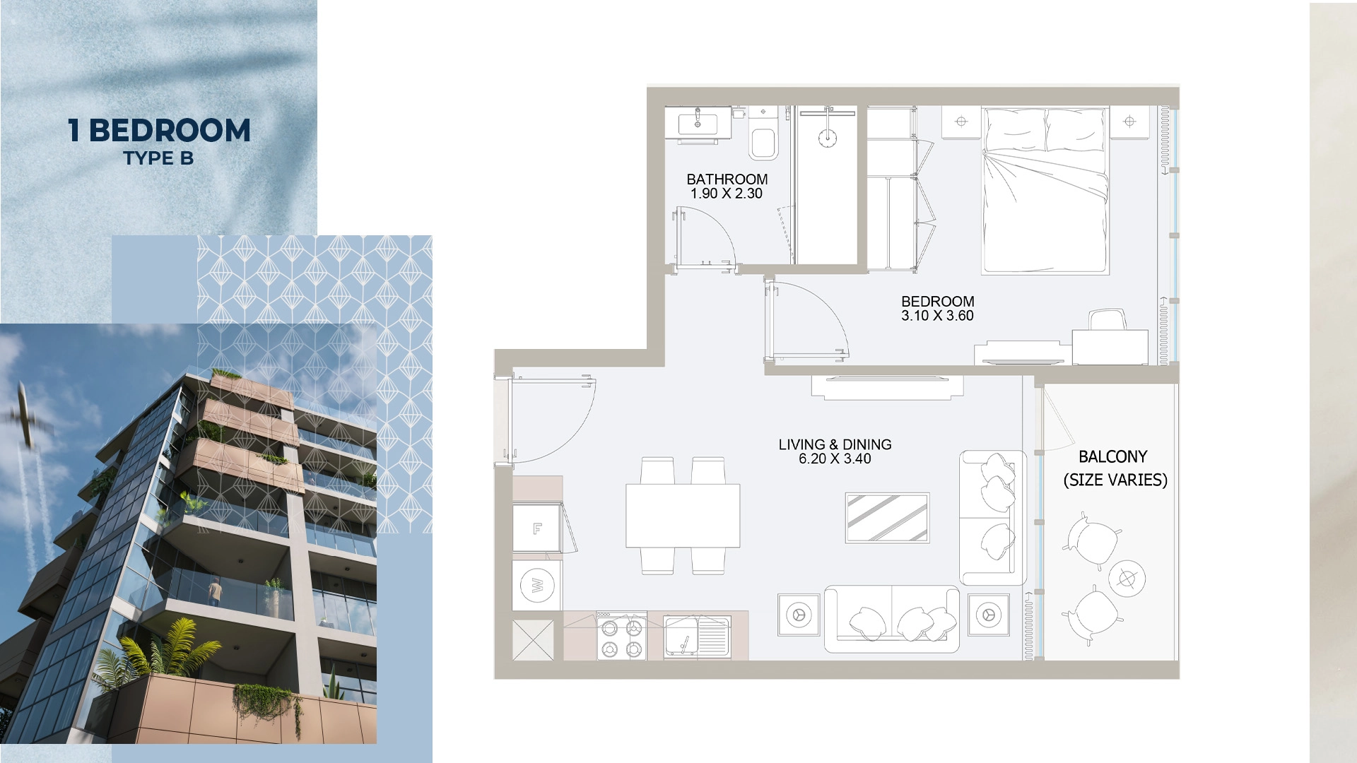 1 BR - Type A